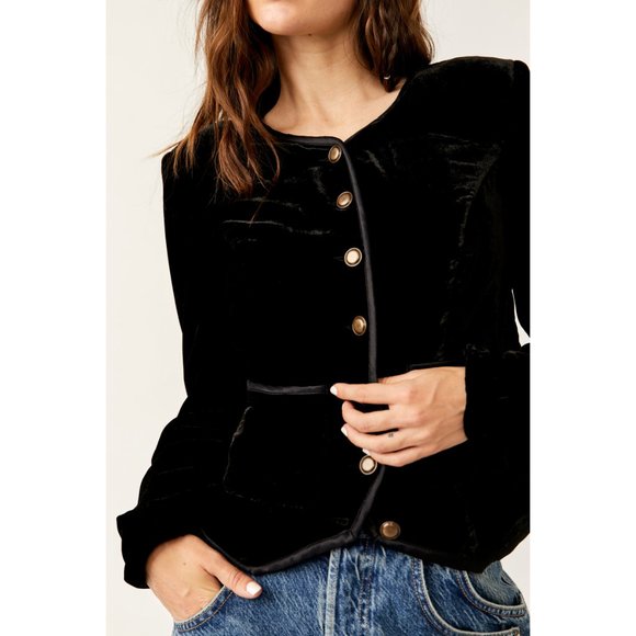 FREE PEOPLE Becky Jacket / Black - Picture 8 of 11